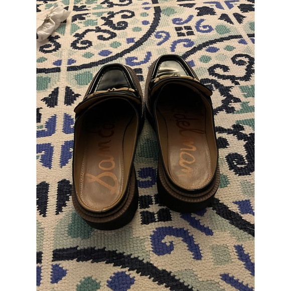 Sam Edelman LENNON LUG SOLE MULE Black Leather Sz 6 - Picture 6 of 6